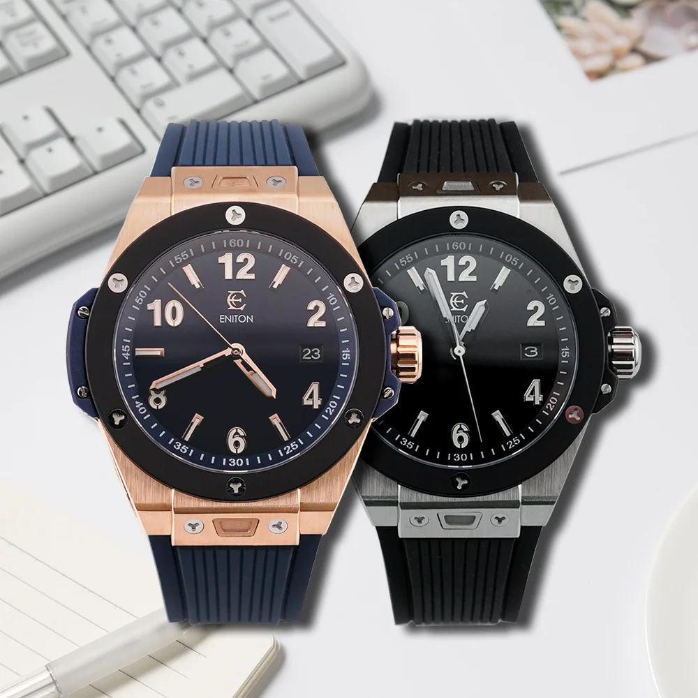 

ENITON 40mm Luxury Horloges Here Automatic Sport Business Men's Watch Rose Gold Relojes de Pulsera Mec á nicos NH35 Men's Watch