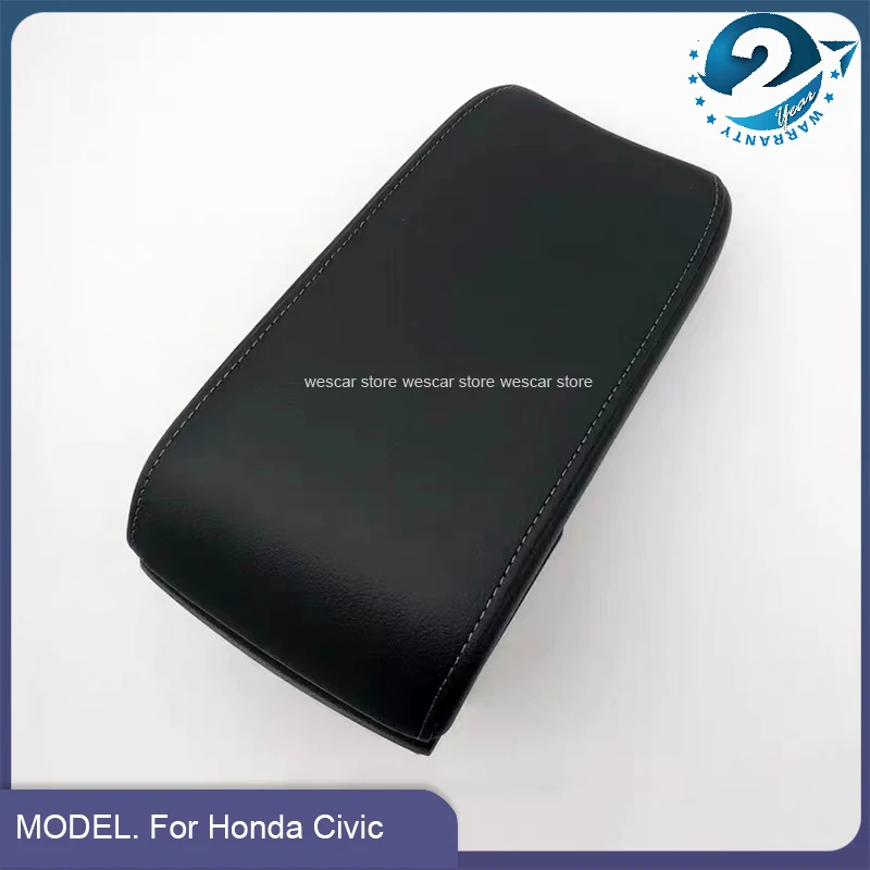 1/2/3 PCS Armrest Box Moulding Leather Decorative Plate For Honda Civic 2016 2017 2018 2019 2020 2021