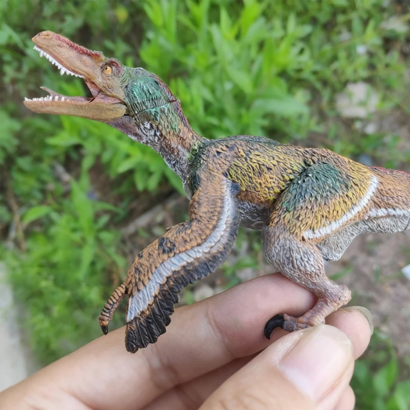 실제 같은 공룡 모형 장난감 스테고사우루스 벨로시랩터 수집품 생일 선물 액션 피규어 수집품 장난감 및 취미