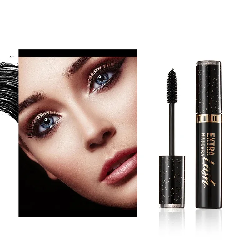 1 Stuks/Verkopen Mode 4d Mascara Waterdichte Mascara Make-Up Wimpers Dikke Curling 4d Zijden Vezel Mascara Professionele Cosmetica