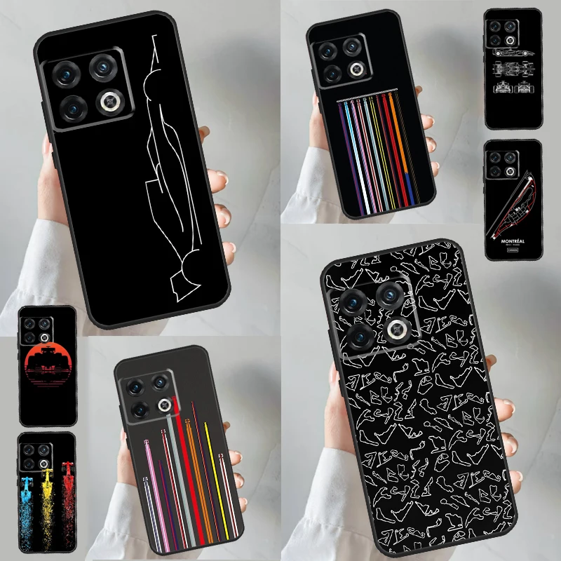 

Minimalist F1 Circuit Case For OnePlus 12 12R 11 9 10 Pro 10R 10T OnePlus Nord CE4 2T N10 N20 CE 2 3 Lite Cover