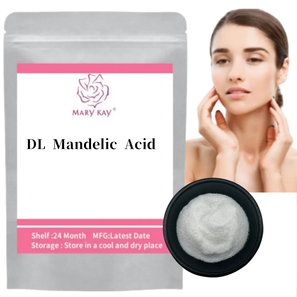 Hot Supply DL Mandelic Acid Powder Cosmetics Raw Material Treat Acne and Reduce Wrinkles