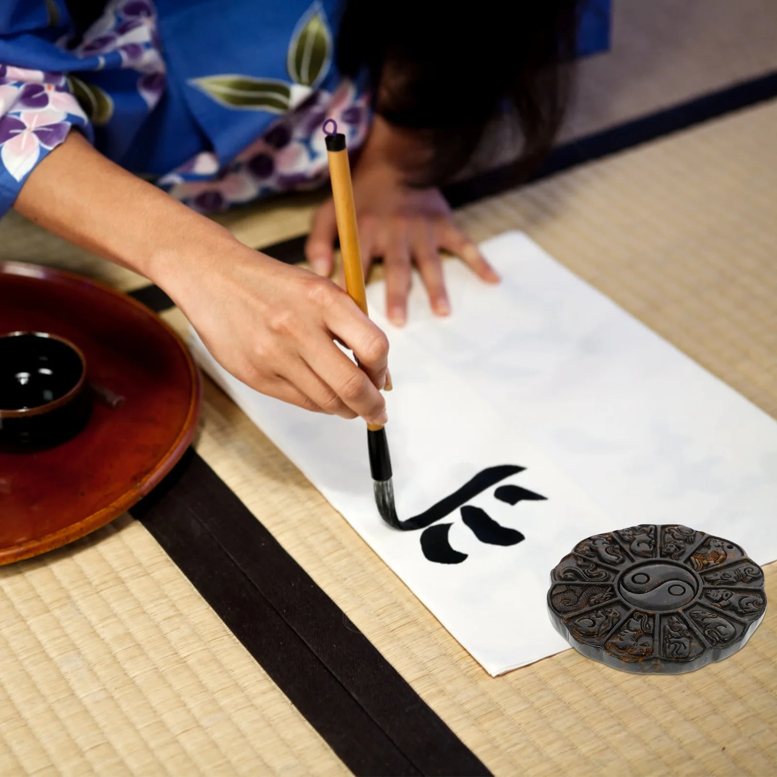 1 قطعة حجر الحبر زودياك ورقة الوزن أداة الخط الإبداعي لمكتب ديكور مكتب الفن الحديث الحرفية خفيفة الوزن المحمولة #6