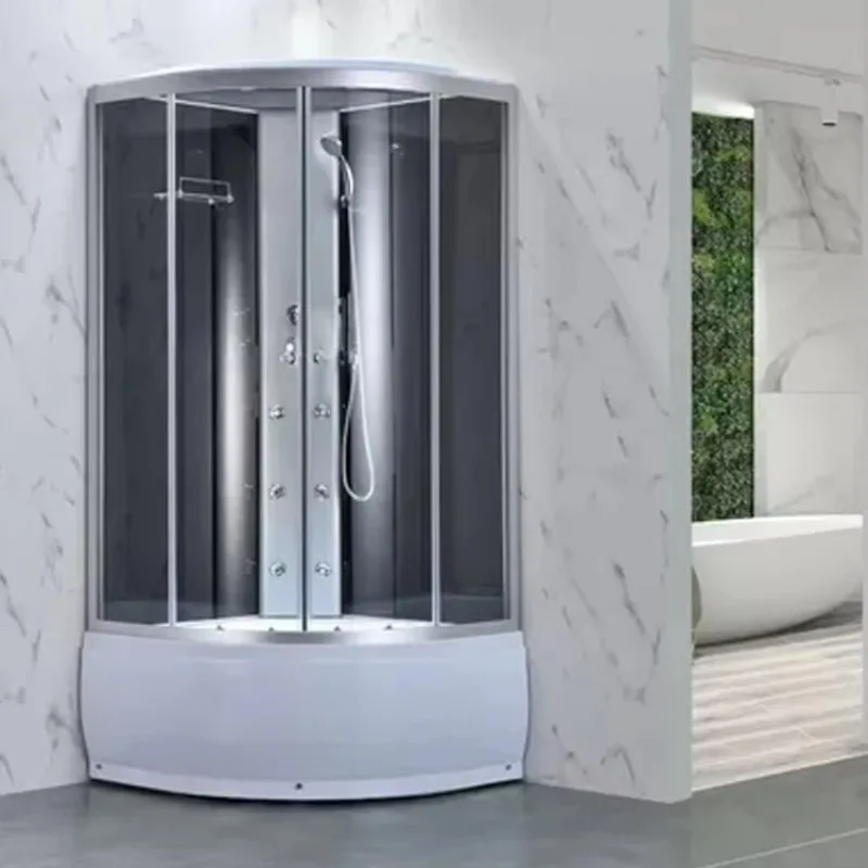 

Customization Modern Traditional Steam Shower Room for Bathroom Apartments ABS Acrylic Traditional Hinge Stainless Steel Frame T