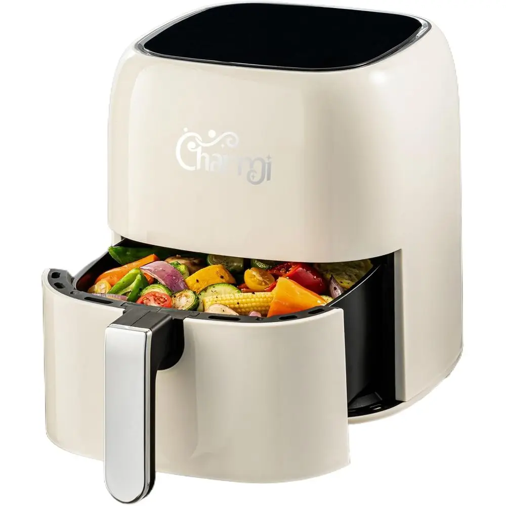 

Аэрофритюрница в ретро-стиле, 5 кварт, с автоматическим отключением, сенсорным управлением, 8 предустановленными программами и цифровыми рецептами (цвет: кремовый)