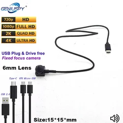 8MP 4K 5MP 4MP 2K 2MP 1080P 1MP 720P UVC WDR Mini USB OTG Camera Industrial Testing for Equipment Android Device AMT Machine Use