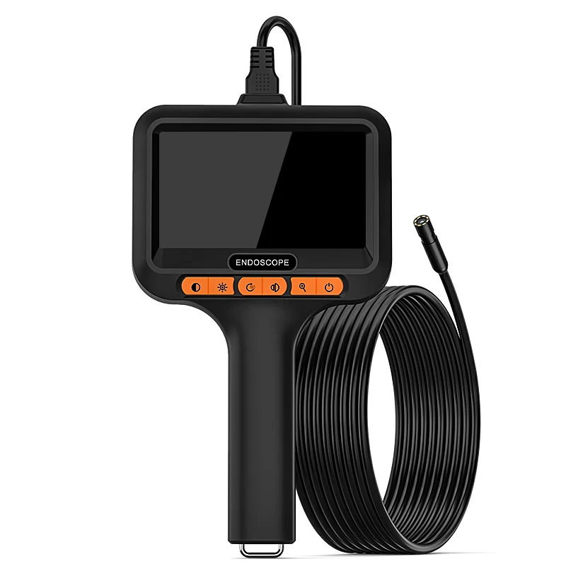

Hand-held Industrial Endoscope Camera 8mm HD 1080P Split Design 2-100m Rigid Cable Replaceabe for Inspection Machinery Piping