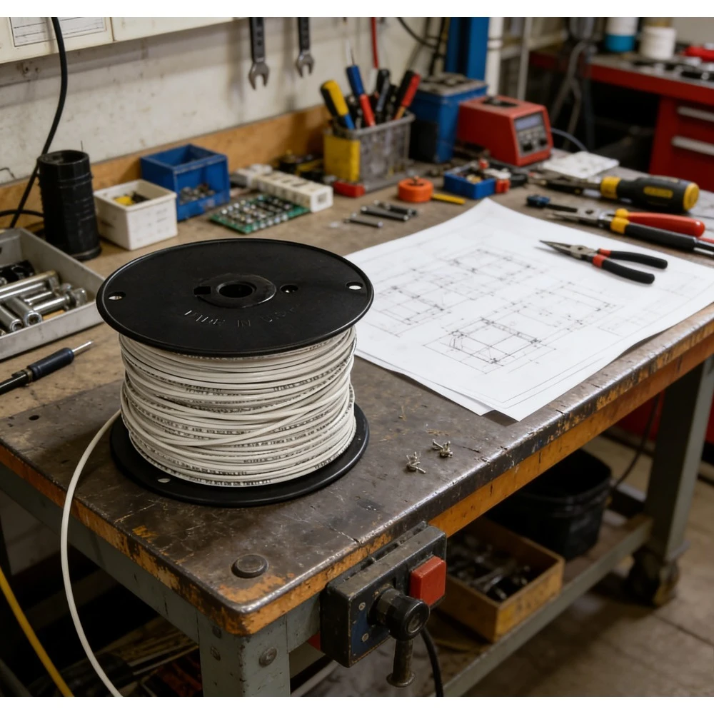 

Медный многожильный провод THHN 12 калибра, 500 футов, белый, для электромонтажных работ