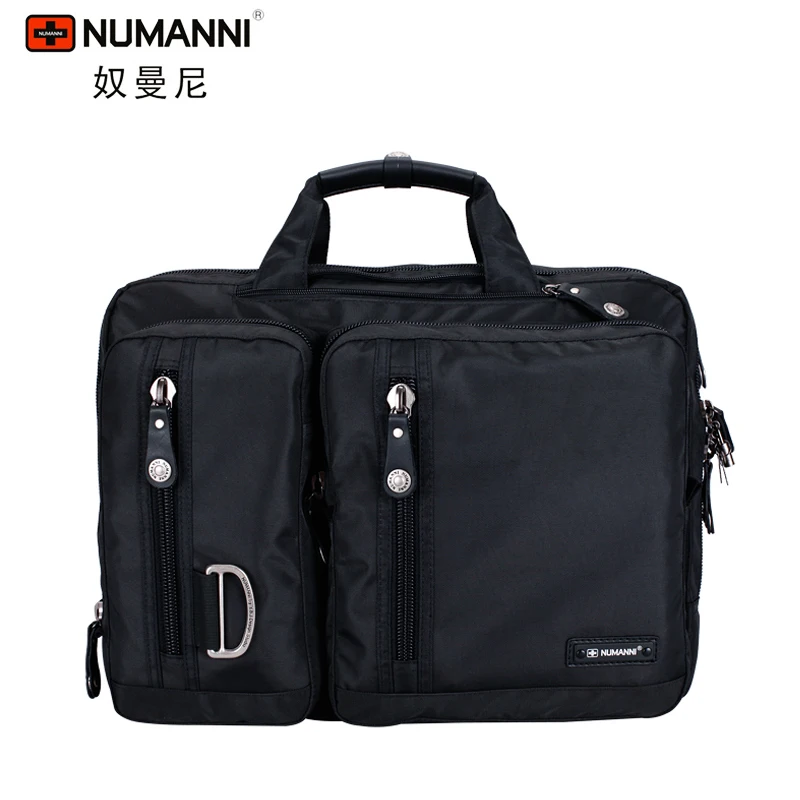 Original Numanni multi-functional large capacity laptop bag can shoulder one shoulder briefcase business men\'s bag travel bag