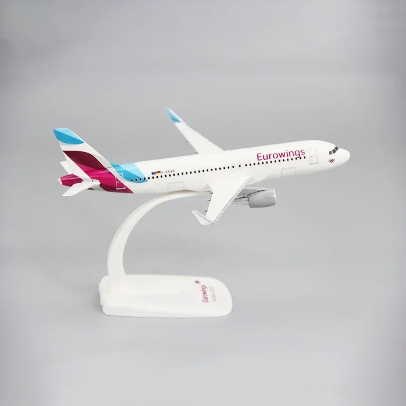 1:200 Scale A320 Eurowings Airlines ABS Plastic Airplane Model Toys Aircraft Plane Model Toy Assembly Resin for Collection