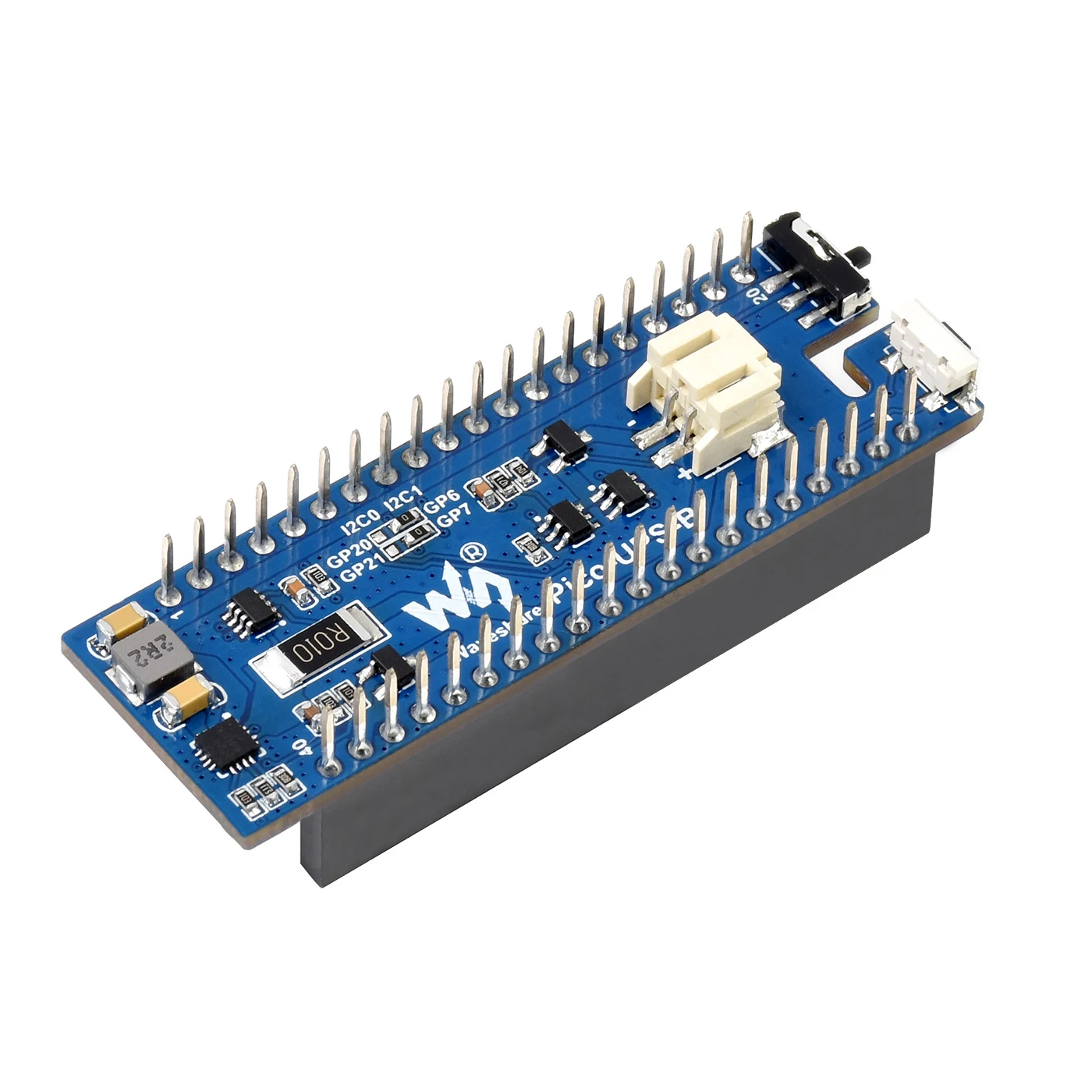 5 V USV-Modul, unterbrechungsfreie Stromversorgung, Erweiterungsplatine, HAT mit Batterie-Kit für RPI Raspberry Pi PICO 2 W RP2040 RP2350