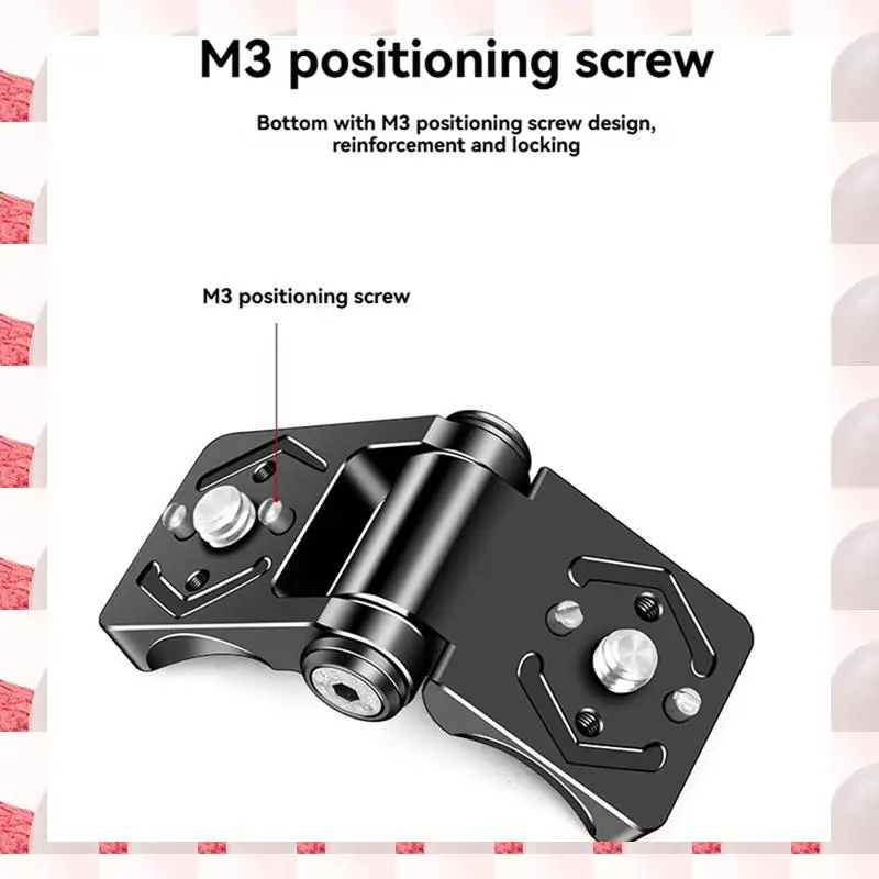 ABGN – plaque L pliante, adaptateur de positionnement à Angle droit pour support d'émetteur DJI SDR pour support de moniteur, plaque de montage en V