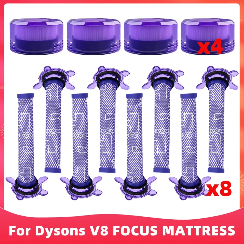 Compatible For Dyson V8 FOCUS MATTRESS Vacuum Cleaner Pre Post Filter Replacement Parts Accessory