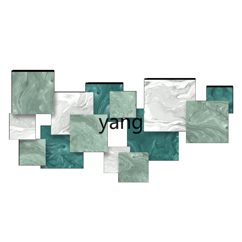 

LMM Villa Decorative Painting Three-Dimensional Combination Hand-Painted Texture Hanging Painting Modern Sofa Background
