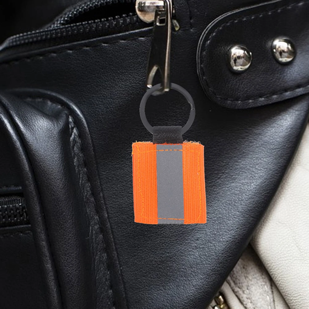 

8pcs Reflective Keychain For Kids Adults Sturdy Safety Gear Night Visibility Backpack Handbag Charm Lightweight Pendant Car Key