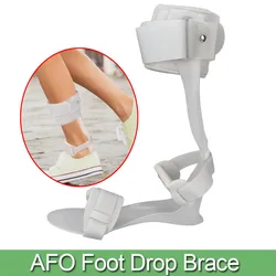 Foot Drop Splint Lightweight Easy Take Off Ankle Foot Orthosis Support Ultra Thin Orthosis Walking with Shoes for Daily Use