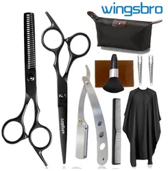 Professional Barber Scissors 6.0 inch Hairdressing Scissors Hair Cutting Thinning Shears Set