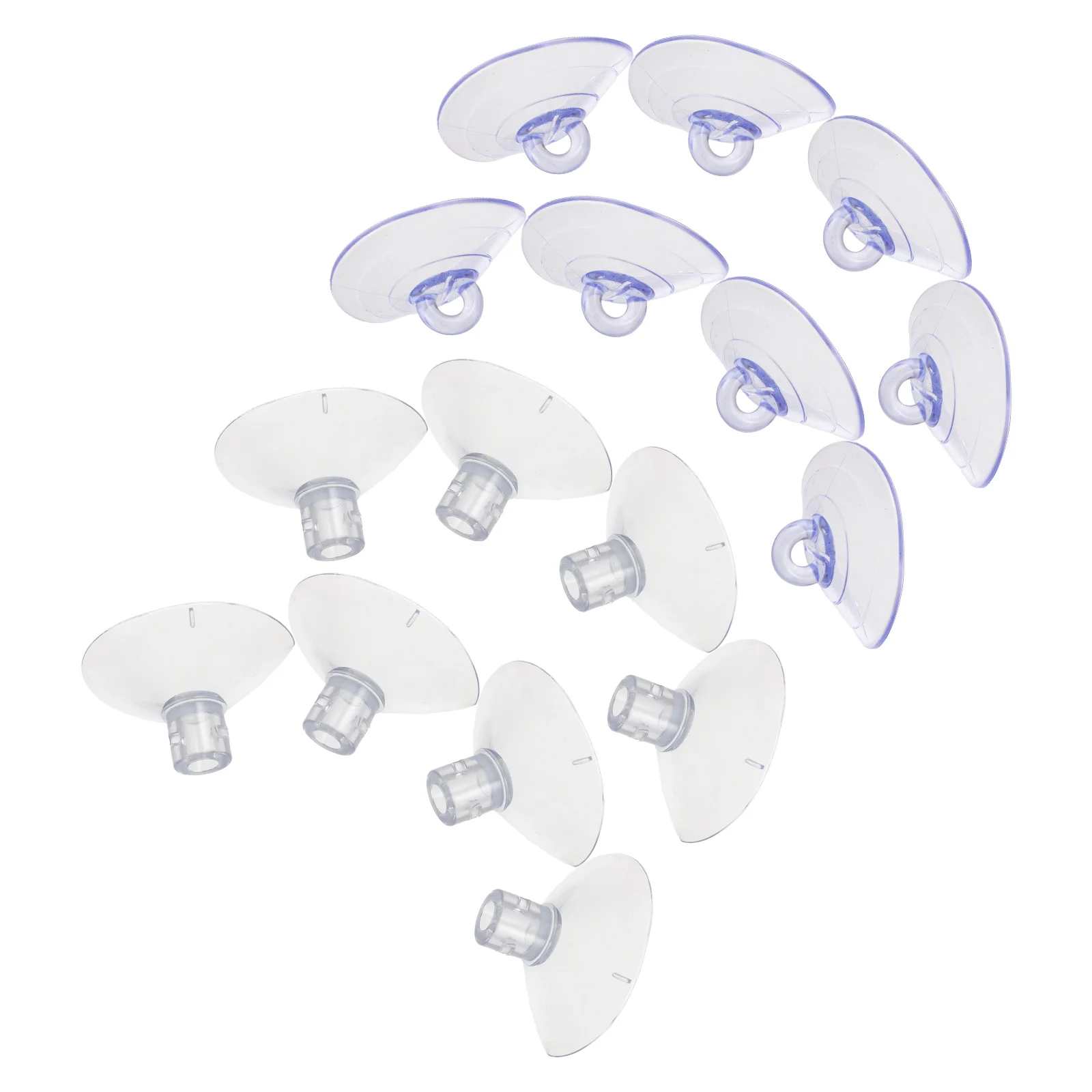 16 قطعة من أكواب شفط جثم نافذة القط، تصميم خيط دائري من مادة PVC الشفافة شديدة التحمل لمرفق الأرجوحة