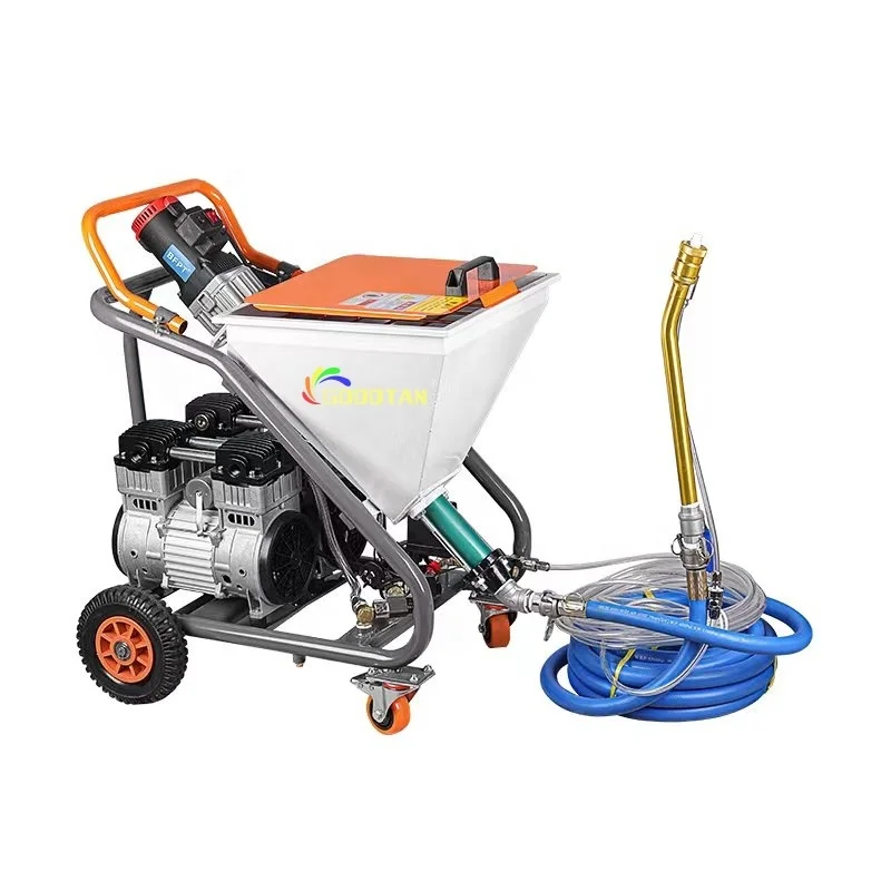 

GOODTAN Double Compressor Stator Rotor Concrete Plaster Pump Sprayer Mortar Spray Machine