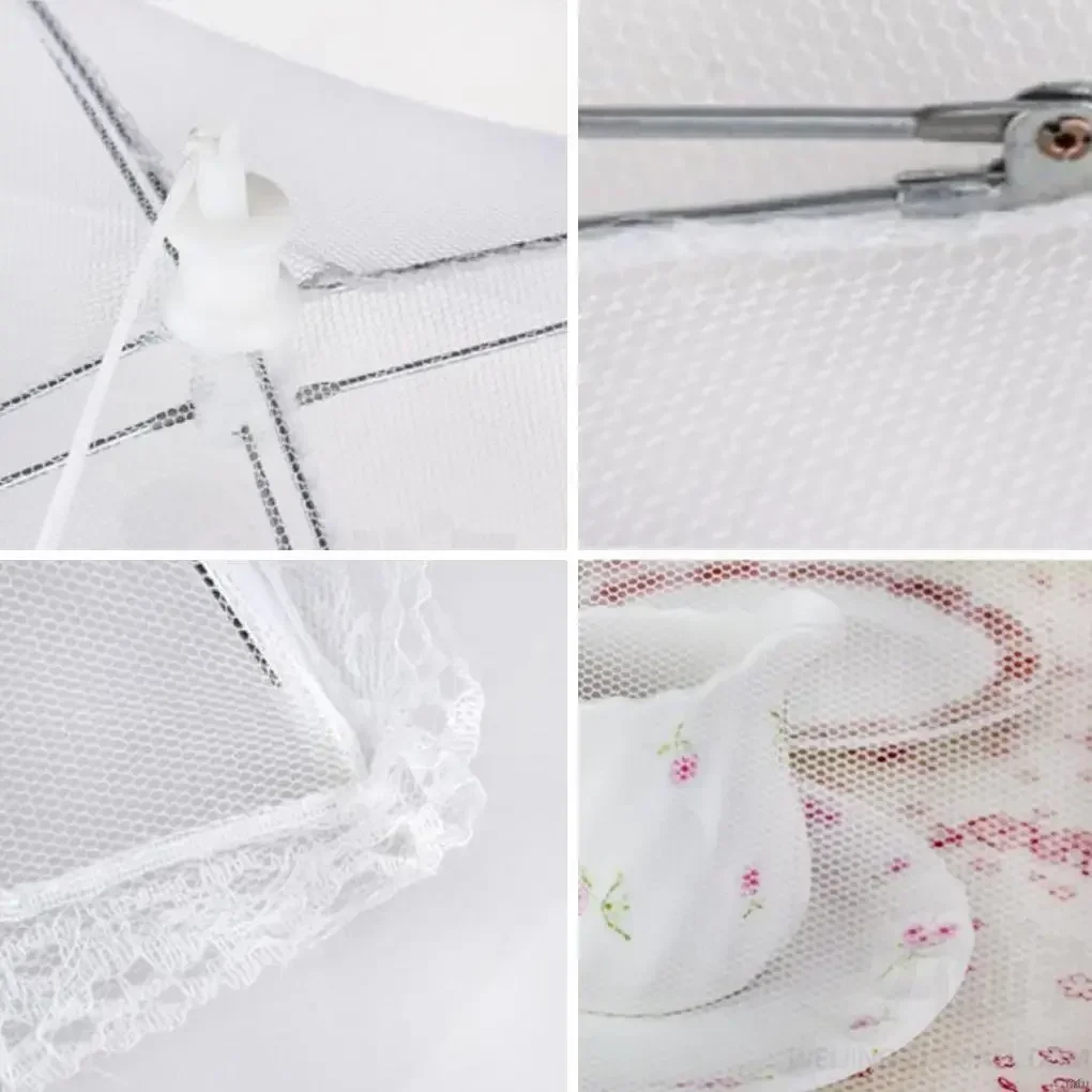 Kitchen Accessories Folding Food Net Tent Table Tent Home Meal Fruit and Vegetable Umbrella Insect Proof Breathable Food Net