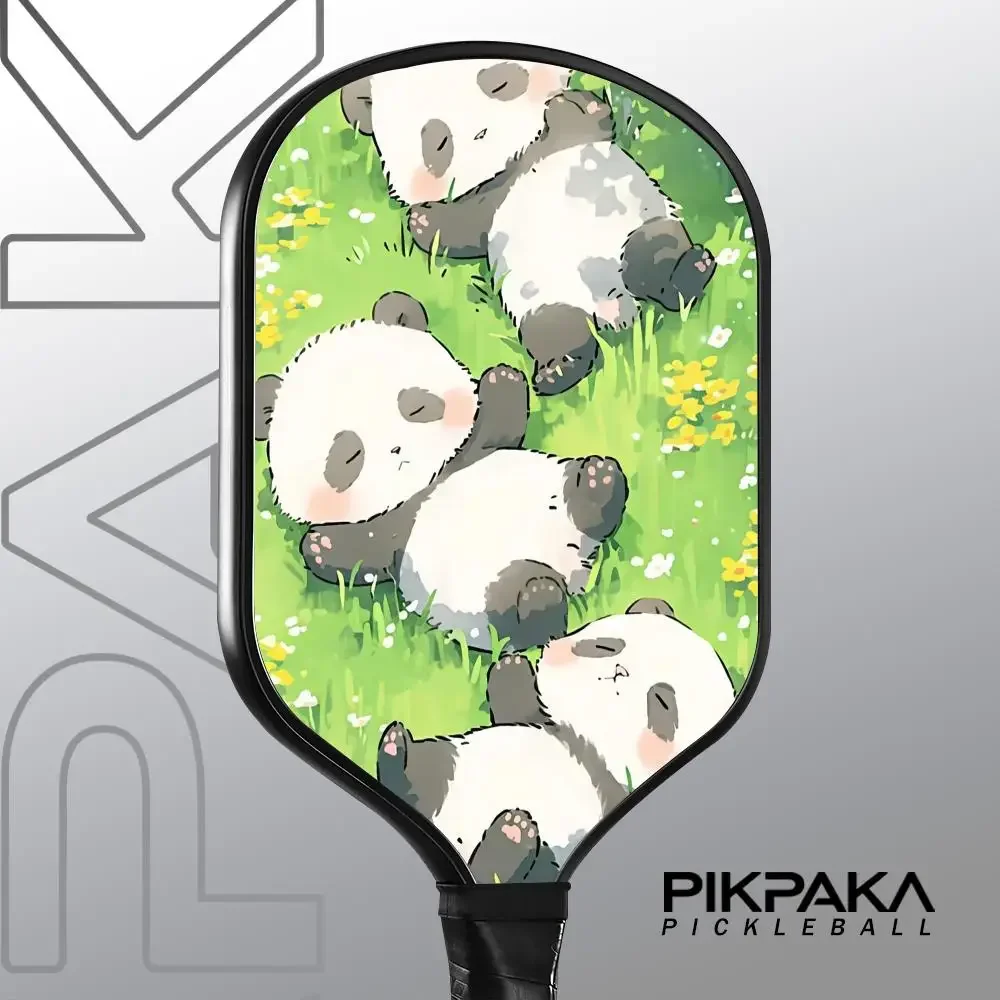 

Pickleball Paddle T700 Carbon Fiber Unibody Thermoformed 16MM Honeycomb Core with Bag and Grip Tape Cartoon Drawing Animal