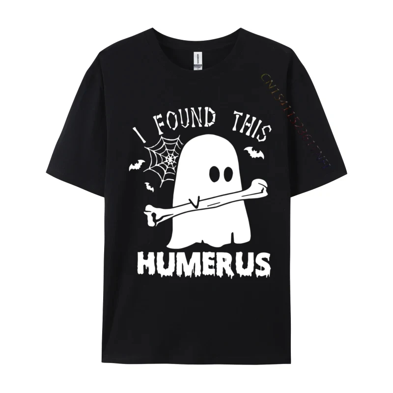 Funny I Found This Humerus Boo Ghost Halloween Costume Cool Design Autumn Pure Cotton Adult Tops & Tees Funny Tee Shirt