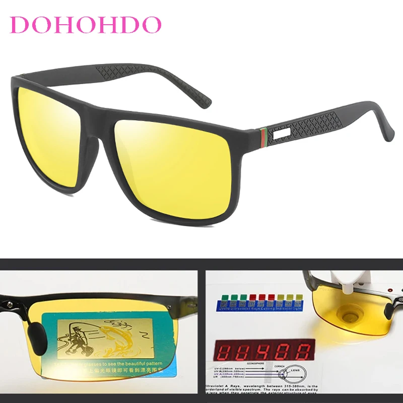 

2026 Classic Polarized Sunglasses Men Brand Design Driving UV400 Anti-Glare Night Vision Goggles Women Eyeglasses Gafas De Sol
