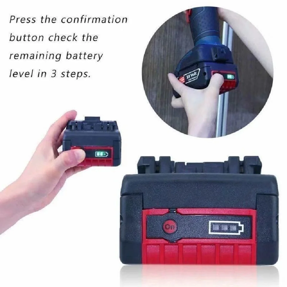 Batterie Li-ion 18 V 10000mAh pour perceuse électrique Bosch, pour BAT609, BAT609G, BAT618, BAT618G, BAT614, chargeur