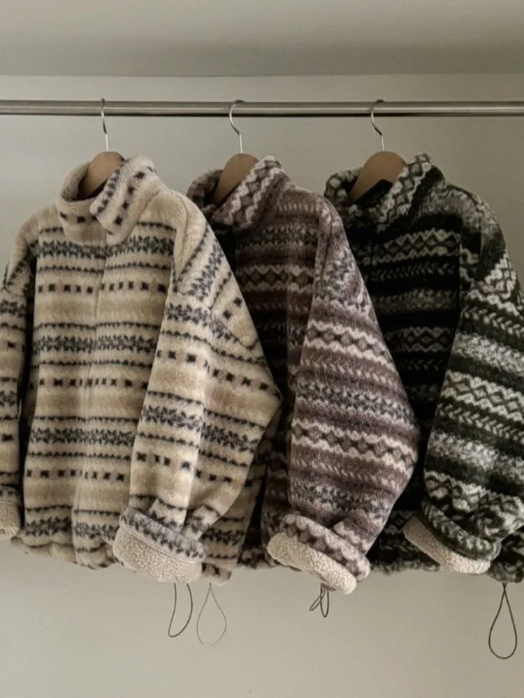 Vêtements d'extérieur chauds et colorés double face pour femmes, vêtements à la mode pour filles, coton d'hiver de style coréen