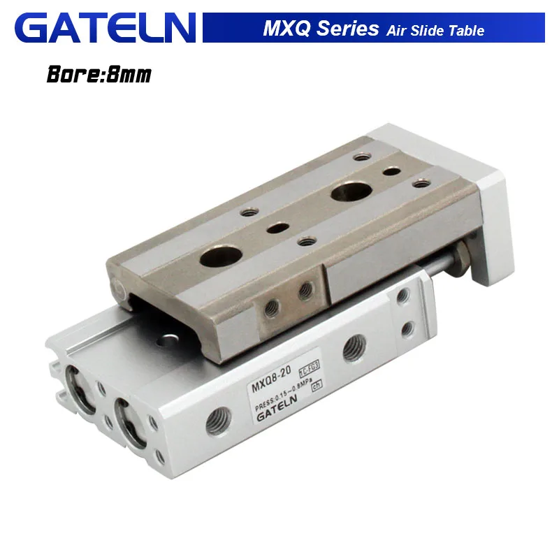 

MXQ8 air slide table dual rod rail pneumatic cylinder MXQ8-10 MXQ8-20 MXQ8-50A AS AT B BS BT