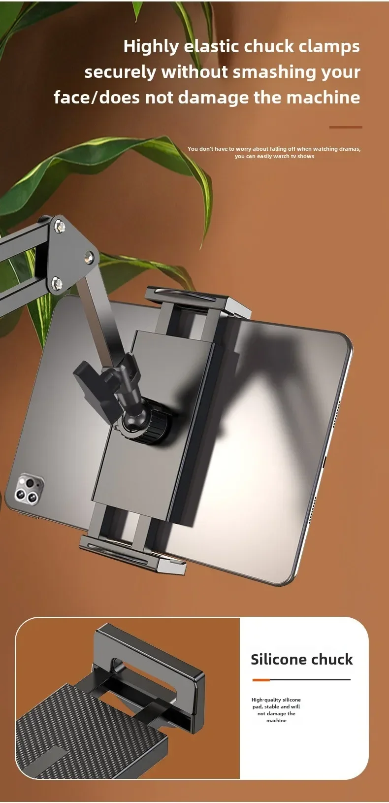 Universeller Desktop- und Nachttischständer für Tablets und Telefone mit doppeltem Verwendungszweck – Detail 5