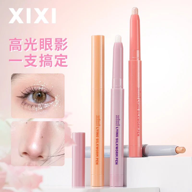 Glitter Eyeshadow Pen Long Lasting Waterproof Brightening Shiny Eye Shadow Eyeliner Highlighter Shimmer Pigment Makeup for Women