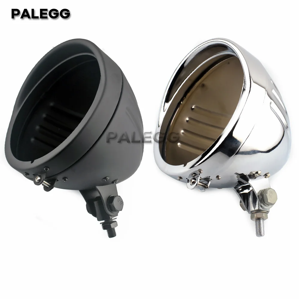 

5,75 "козырек для мотоциклетной фары, заготовка для корпуса фары, нижнее Крепление, Универсальный подходит для Harley Chopper Bobber