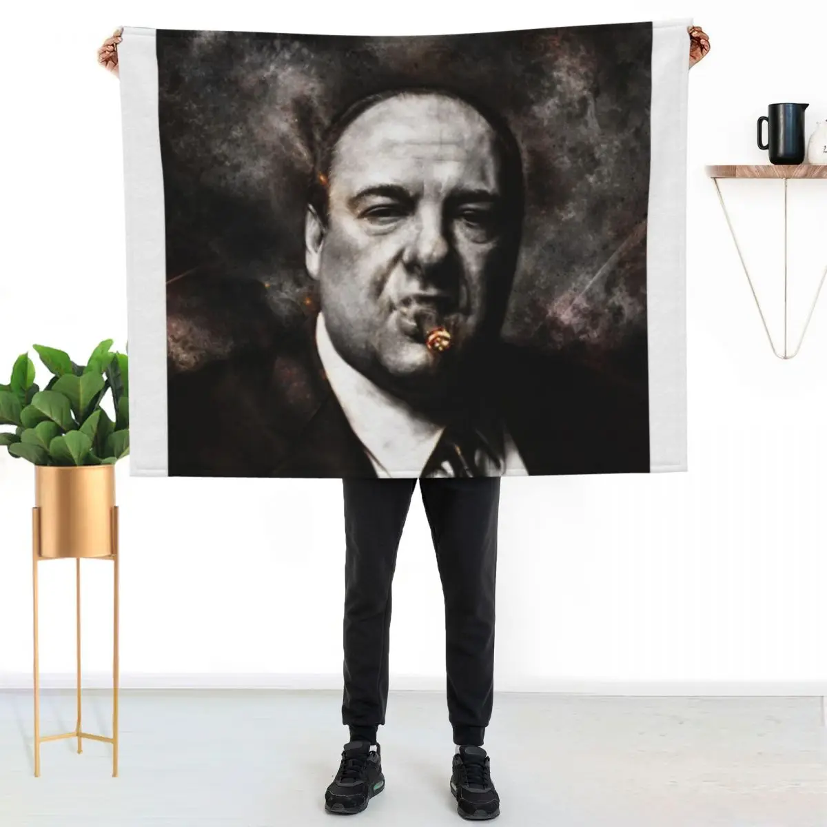 The Sopranos - Tony Soprano Throw Blanket Kid'S christmas decoration Beach Plush Flannel Fabric wednesday Blankets