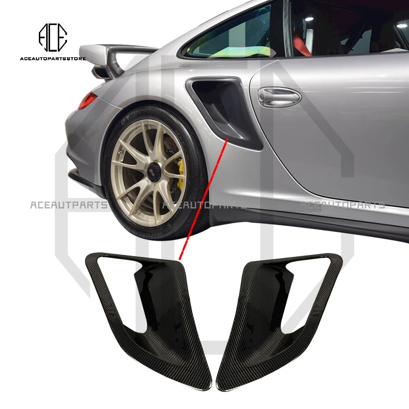 

997 GT2 RS Carbon Fiber Side Vents For 997 Turbo Carbon Fiber Side Scoops For 2005-2012 911 Carbon Fiber Air In Take For 997