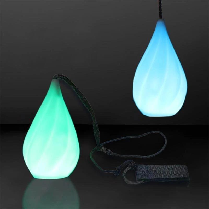 O malabarismo liderou as transições cores dinâmicas brinquedos POI para brincadeiras externas e internas