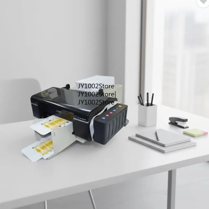 

New ID Card Machine Desktop PVC Card Machine Double Size Printing for Printing Serial Number ID Cards and CDS Printer