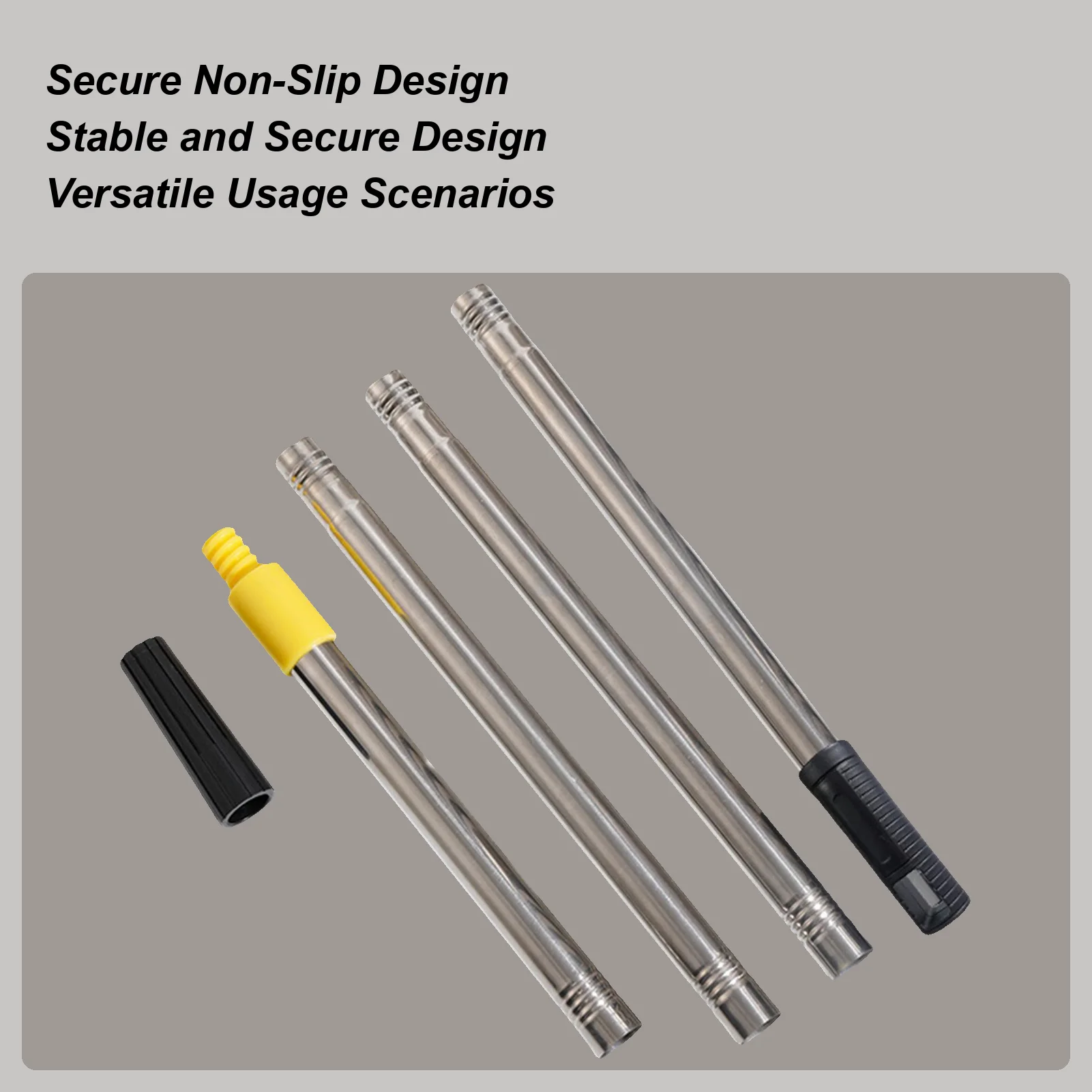 

Telescoping Pole Multi-Purpose Extension Pole Anti-Slip Stainless Steel Rod With High Load Capacity For Painting Cleaning