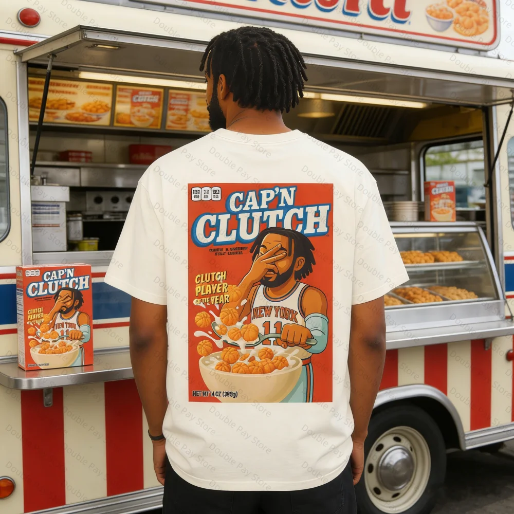 Captain Clutch Brunson Knicks T-Shirt, Sportbekleidung für Erwachsene, T-Shirt für Herren, Damen, YK2-T-Shirts, Kinder-Tops, bequem, atmungsaktiv