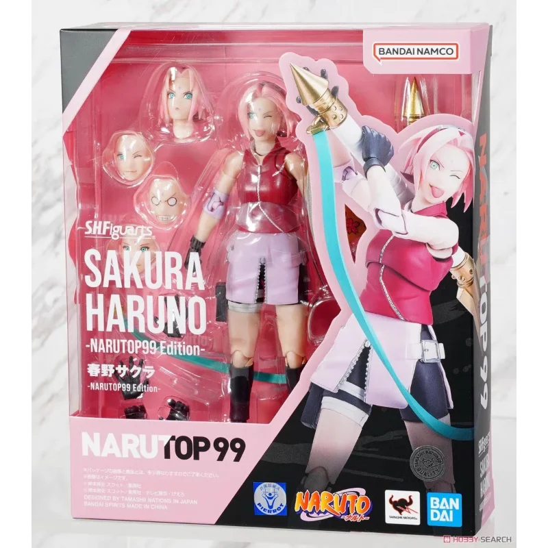 

В наличии, отправка в течение 24 часов, Bandai SHF Сакура, Наруто Узумаки 99, Харуно Сакура, подвижные фигурки.
