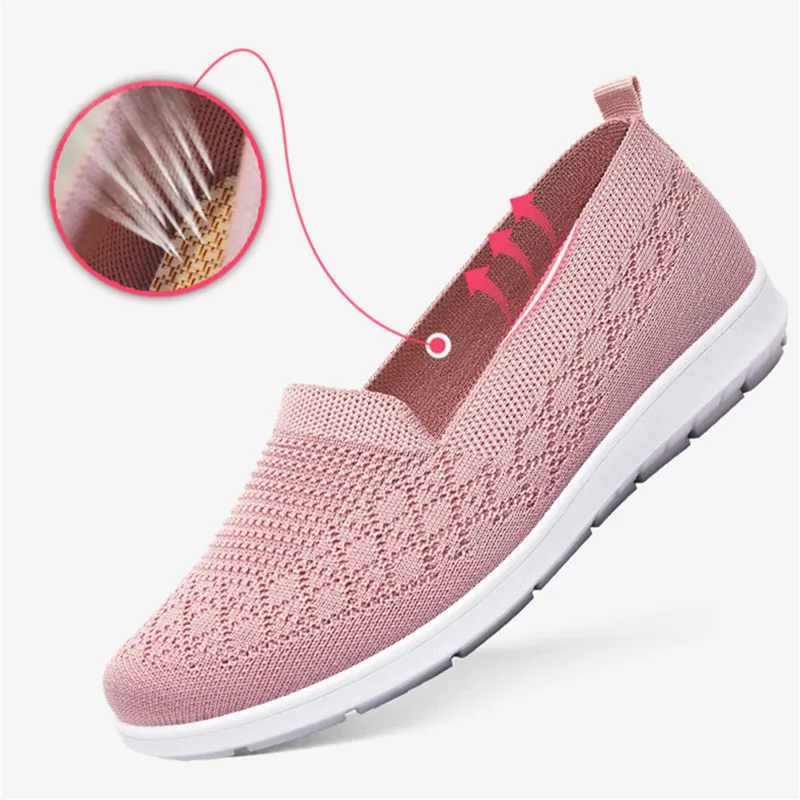 Vrouwen Running Sneakers Schoenen Zomer Ademend Wandelen Geweven Schoen Anti-Slip Handgemaakte Weave Lichtgewicht Vrouwelijke Flats Casual Schoen