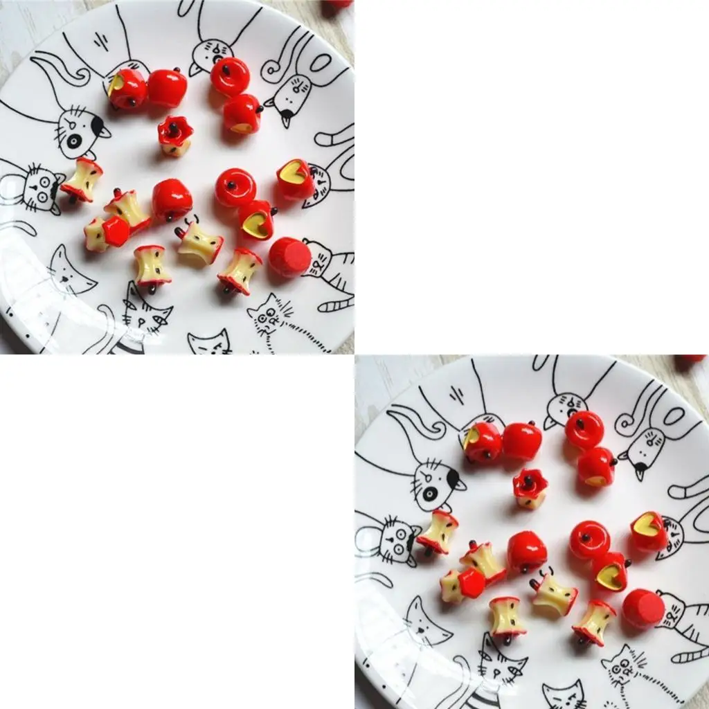 Creative Apples Resin Jewelry Components Decoration Symbolizing Sweet Love for Everyday Use or Special Occasions