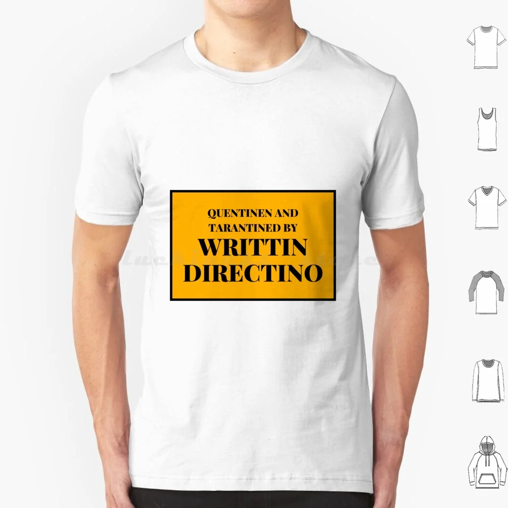 Quentinen And Tarantined By Writtin Directino T Shirt Big Size 100% Cotton Tarantino Quentin Tarantino Pulp Fiction Funny Once