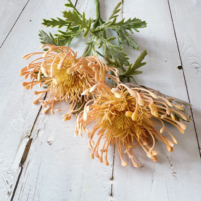 Künstliche Blumen, neue große Spinne, Chrysantheme für Zuhause, Hochzeit, Dekoration, gefälschte Chrysantheme, Tischvase, Weihnachten, Outdoor, Blumen – Detail 6