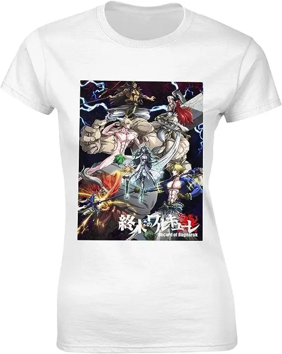 Record Anime of Ragnarok Shirt Women's Fashion Short Sleeve Cotton T Shirts Quick Dry Pattern Custom Tee Tops Black