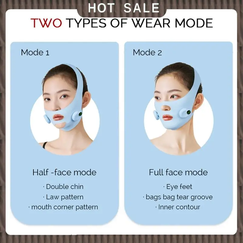 24-Hour Delivery Facial EMS Lifting Machine Home Massage Mask Double Chin Reduction V-Face Device