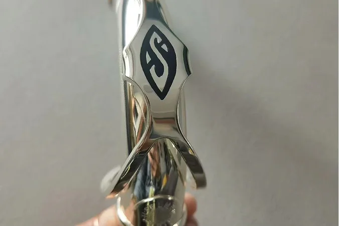 Silver-plated Tenor Curved Neck B-flat Brass Instrument Socket Diameter 27.5 Good Tone Quality For Music Enthusiasts