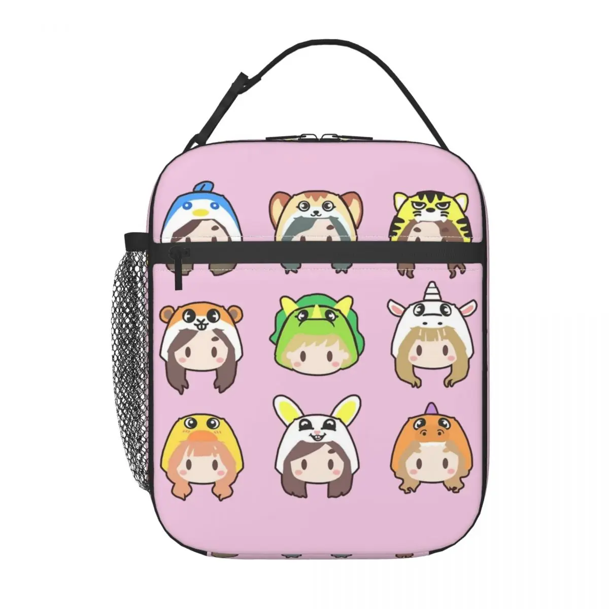 Funny TWICE FANART ICONS Accessories Insulated Lunch Tote Bag For School Food Container Portable Thermal Cooler Lunch Boxes