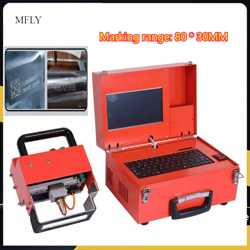 

Pneumatic Metal Engraving Machine Dot Peen Marking Machine Plate Engraver Depth 0.02-1 mm Marker Area 90x30mm