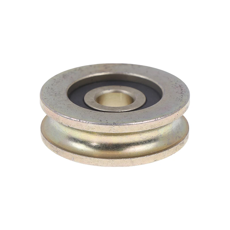 1Pc 10x40x12.5 With Groove Bearing Pulley U-groove Rolling Wheel 8mm Steel Wire Rope Overhead Crane Wheel 4cm Guide Wheel